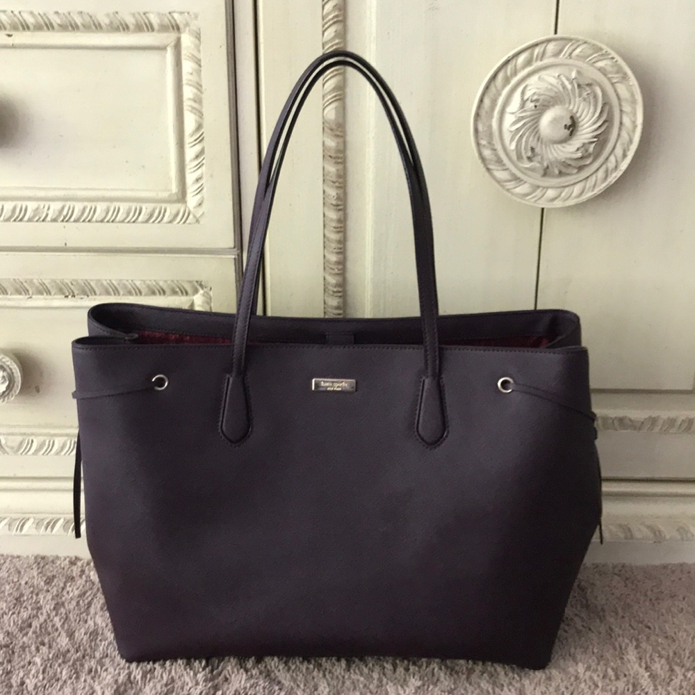 Kate Spade gorgeous plum colored extra large tote